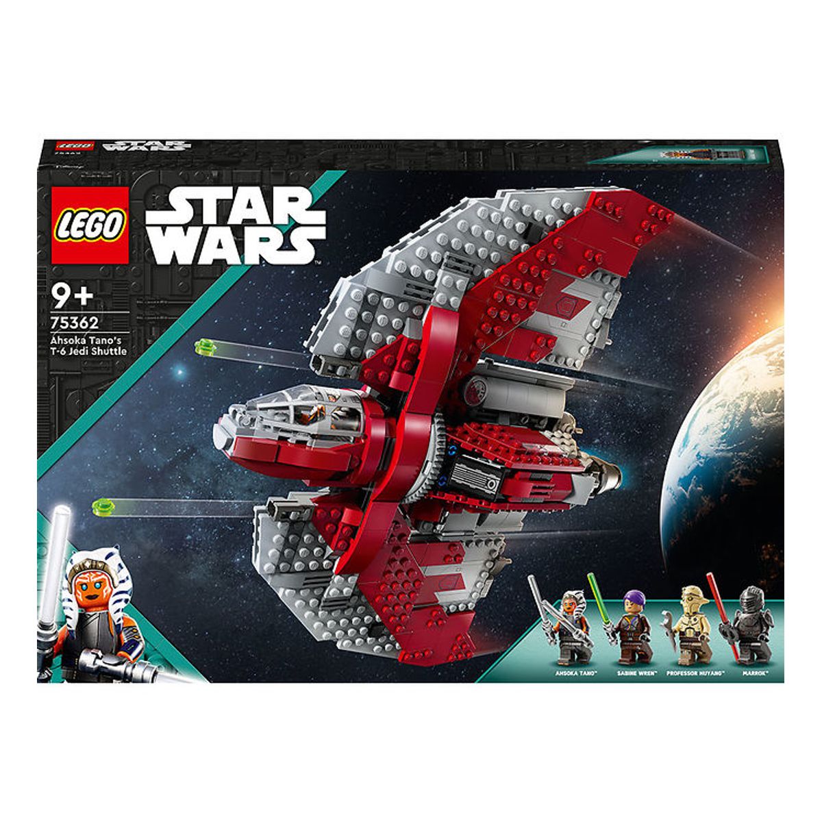 LEGO ® Star Wars - Ahsoka Tanos T-6 Jedifærge 75362 - 601 Dele