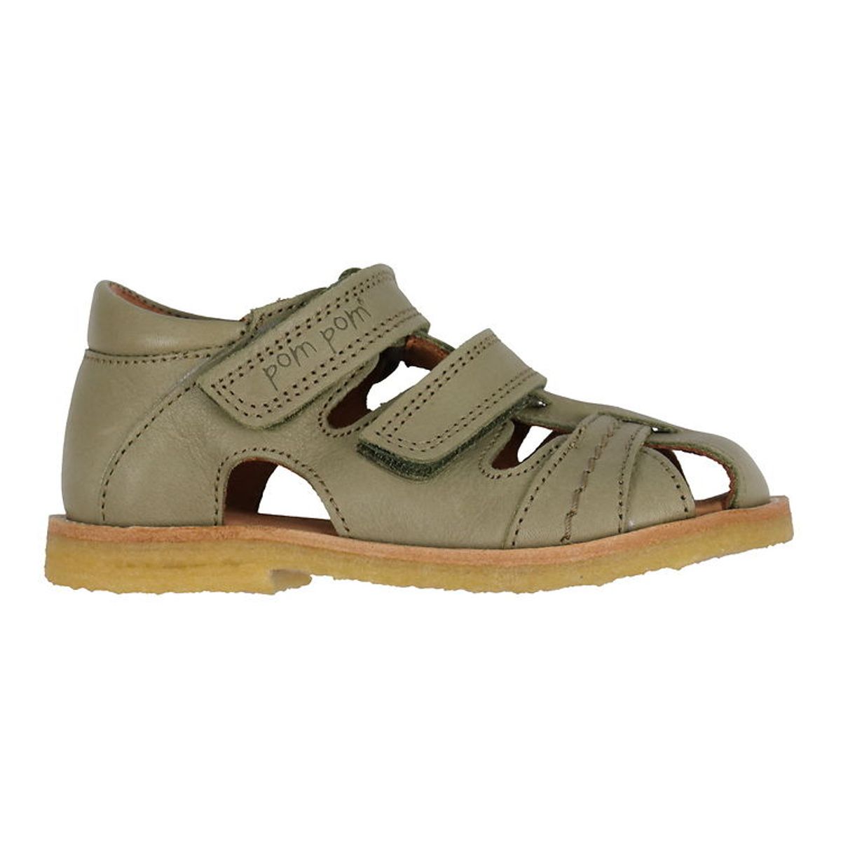 Pom Pom Sandaler - Rub Sole Two - Dusty Olive