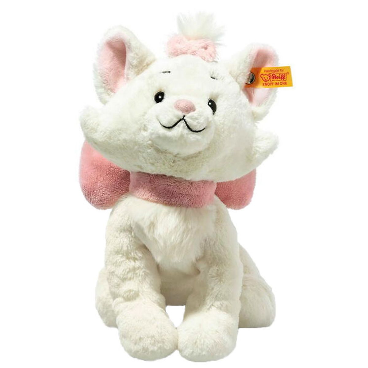 Steiff Bamse - 24 cm. - Marie Cat - Hvid/Pink