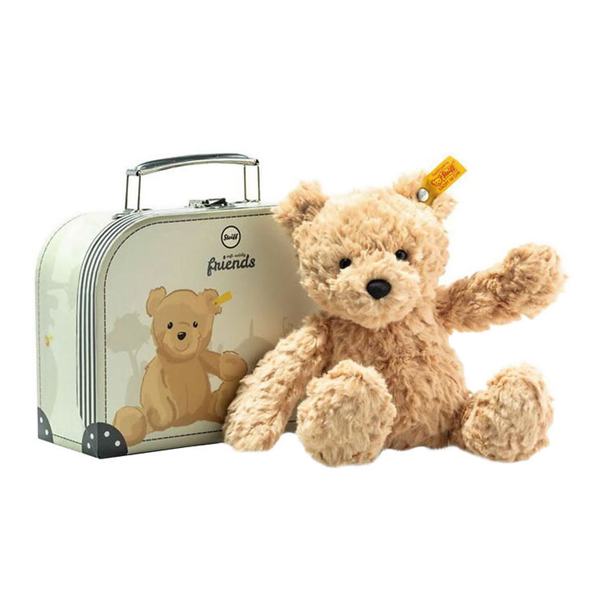 Steiff Bamse - 25 cm. - Jimmy Teddy Bear - In Suitcase - Light