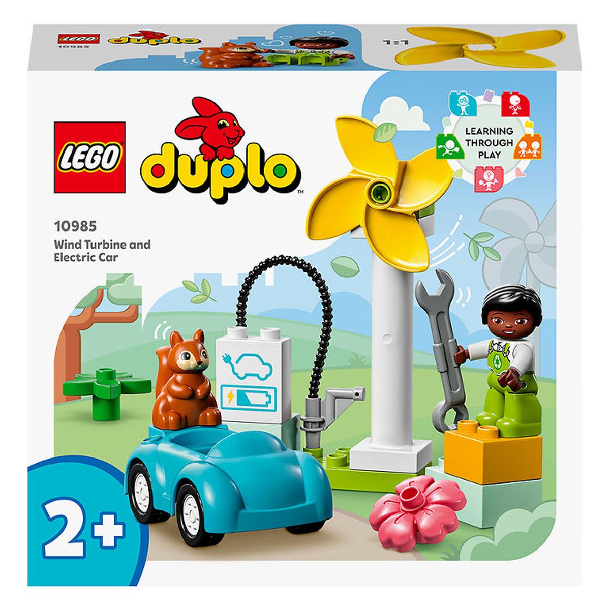 LEGO ® DUPLO - Vindmølle og elbil 10985 - 16 Dele