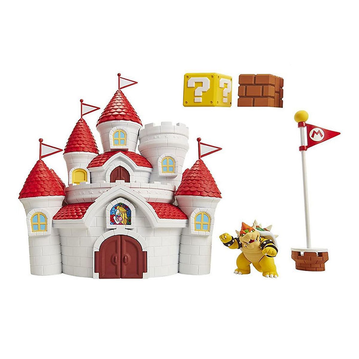 Super Mario Legesæt - Mushroom Kingdom Playset - 16 Dele