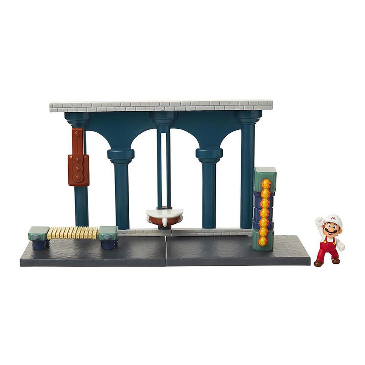 Super Mario Legesæt - Lava Castle Playset - 7 Dele