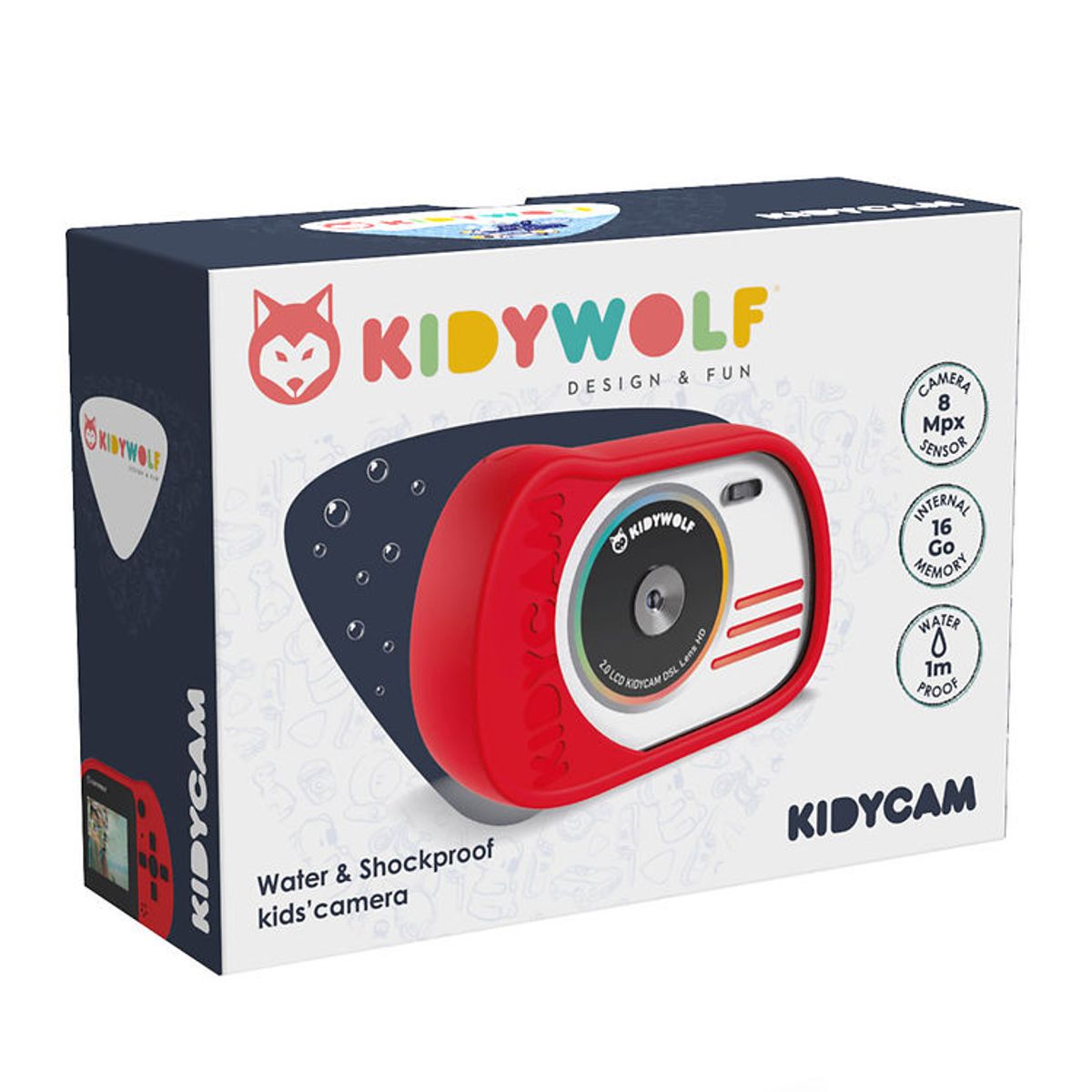 Kidywolf Kamera - Kidycam - Rød