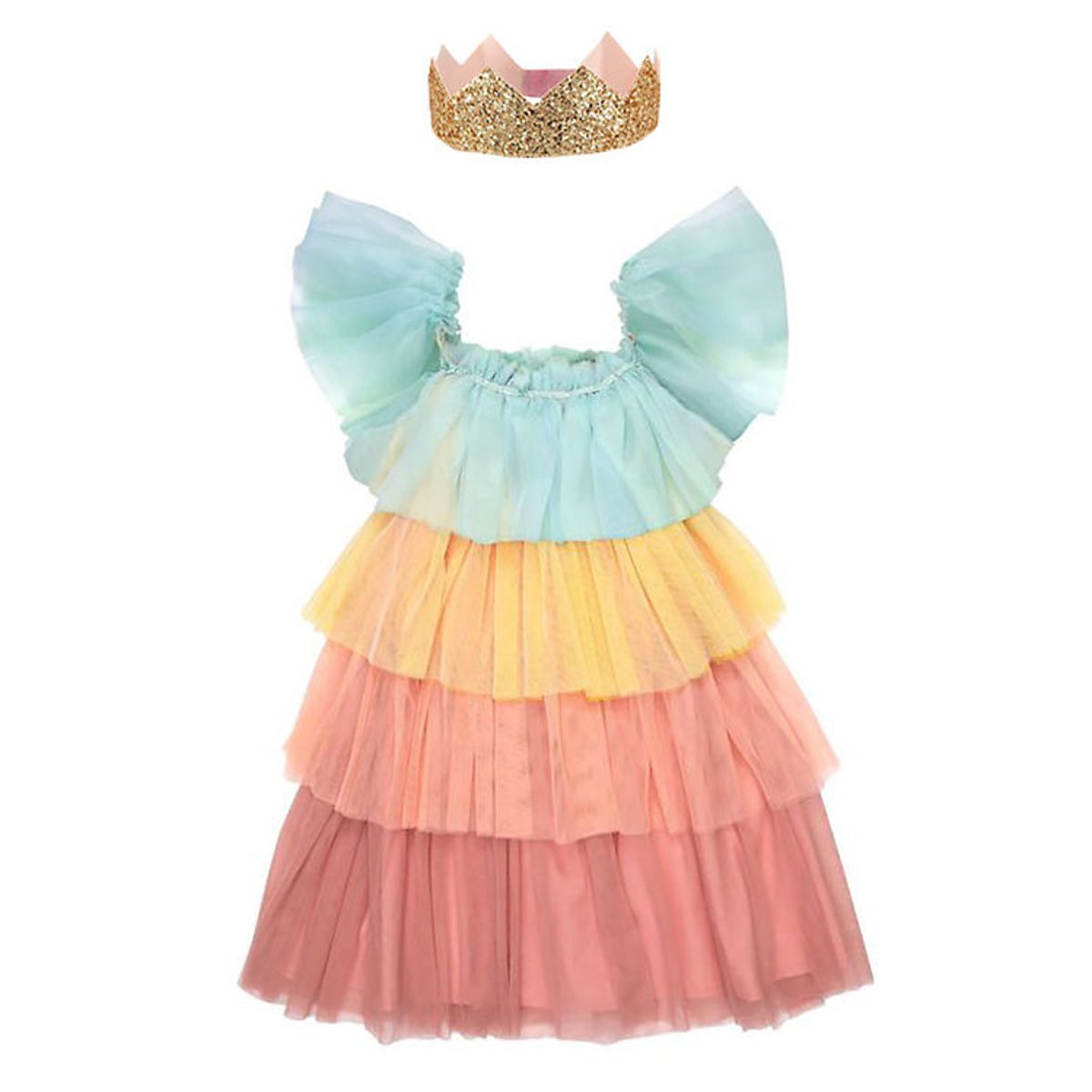 Meri Meri Udklædning - Rainbow Ruffle Princess Dress Up