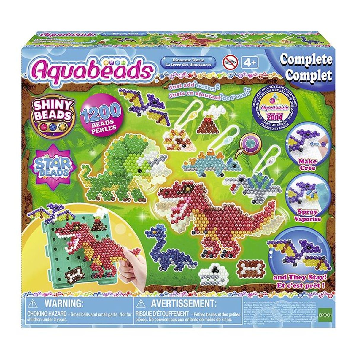 Aquabeads Perlesæt - 1200+ Stk. - Dinosaur World