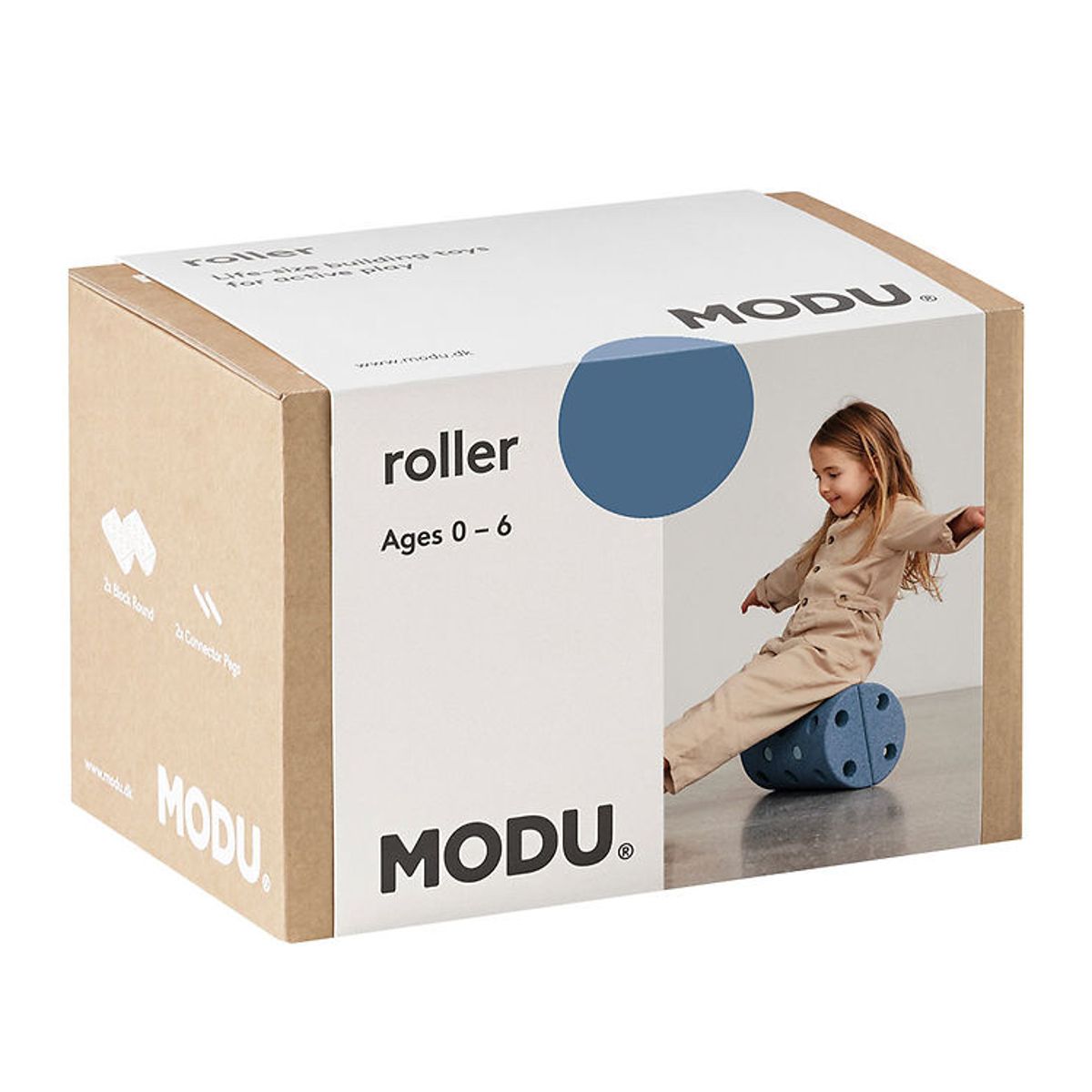 MODU Balancerulle - 4 Dele - Deep Blue/Sky Blue