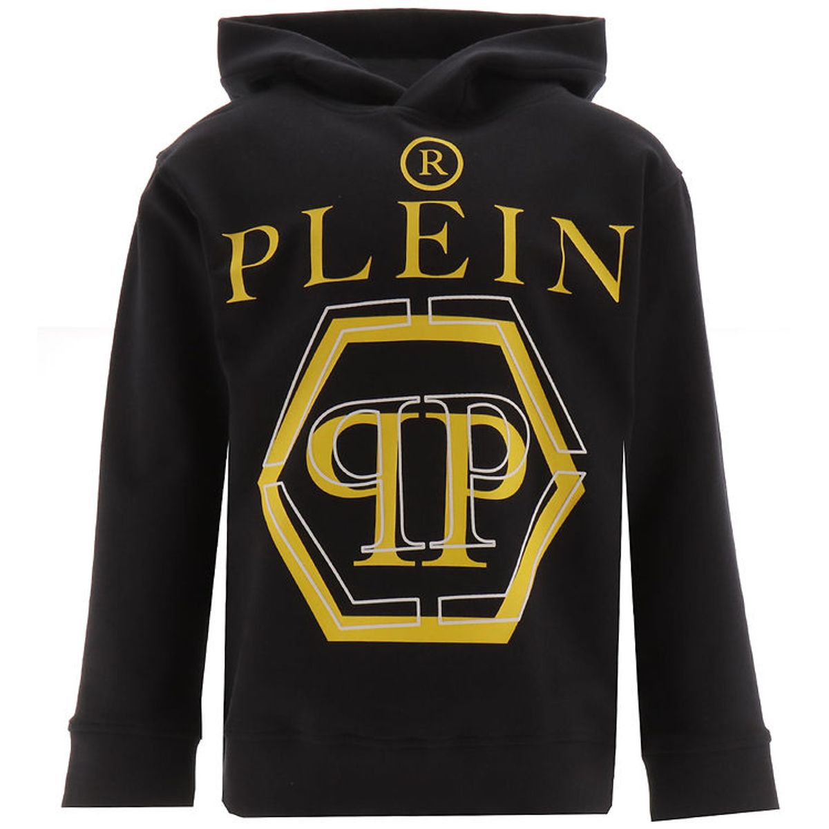 Philipp Plein Hættetrøje - Sort/Gul m. Print