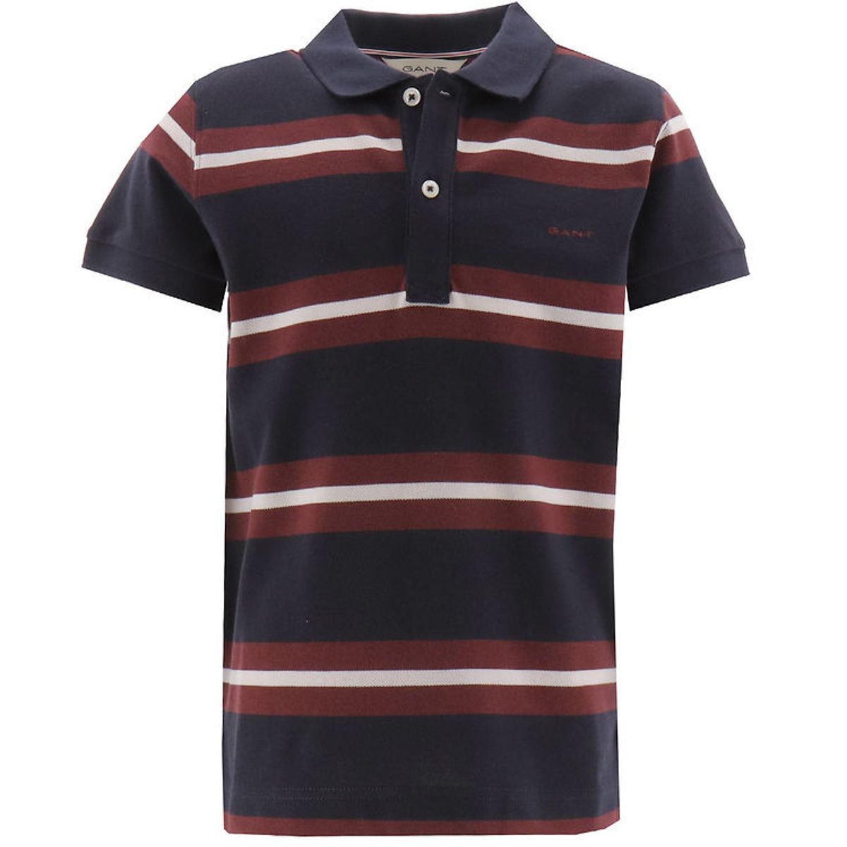 GANT Polo - Evening Blue m. Rød/Hvid