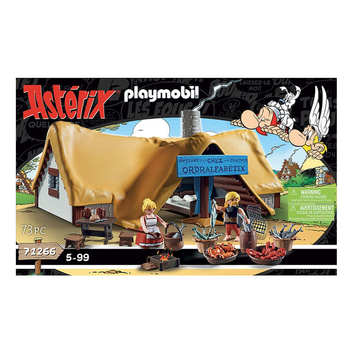 Playmobil Asterix - Hørmetix' Hytte - 71266 - 73 Dele