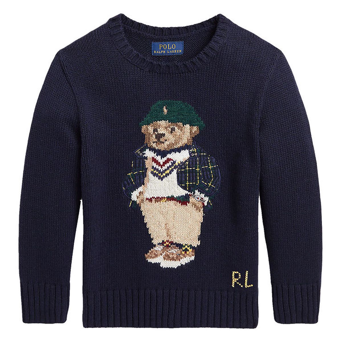 Polo Ralph Lauren Bluse - Strik - Navy m. Bamse