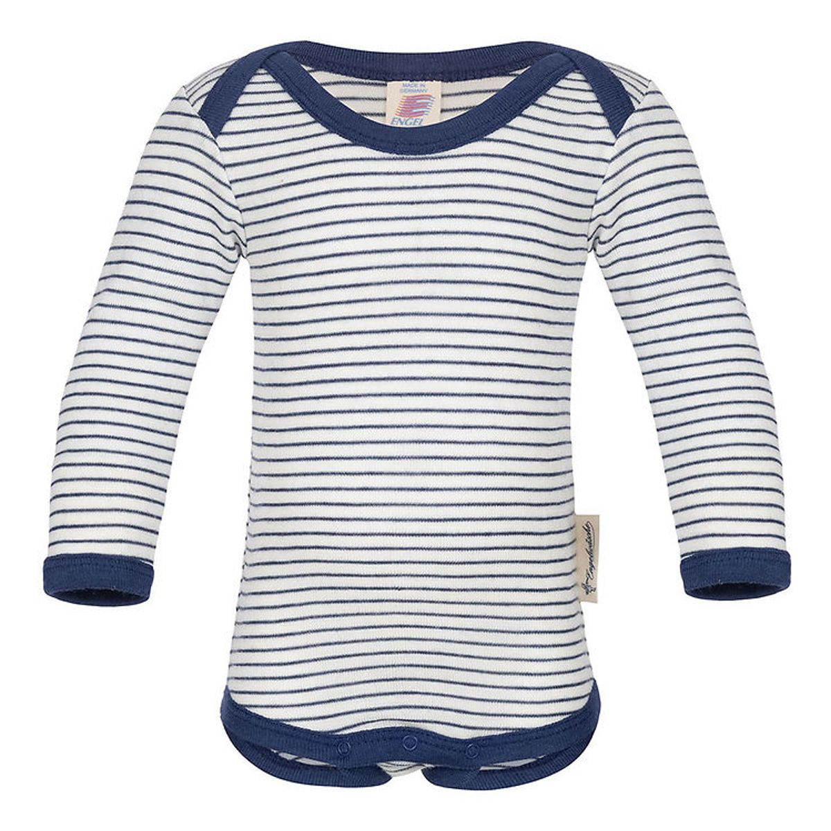 Engel Body l/æ - Uld/Silke - Natural/Navy Blue