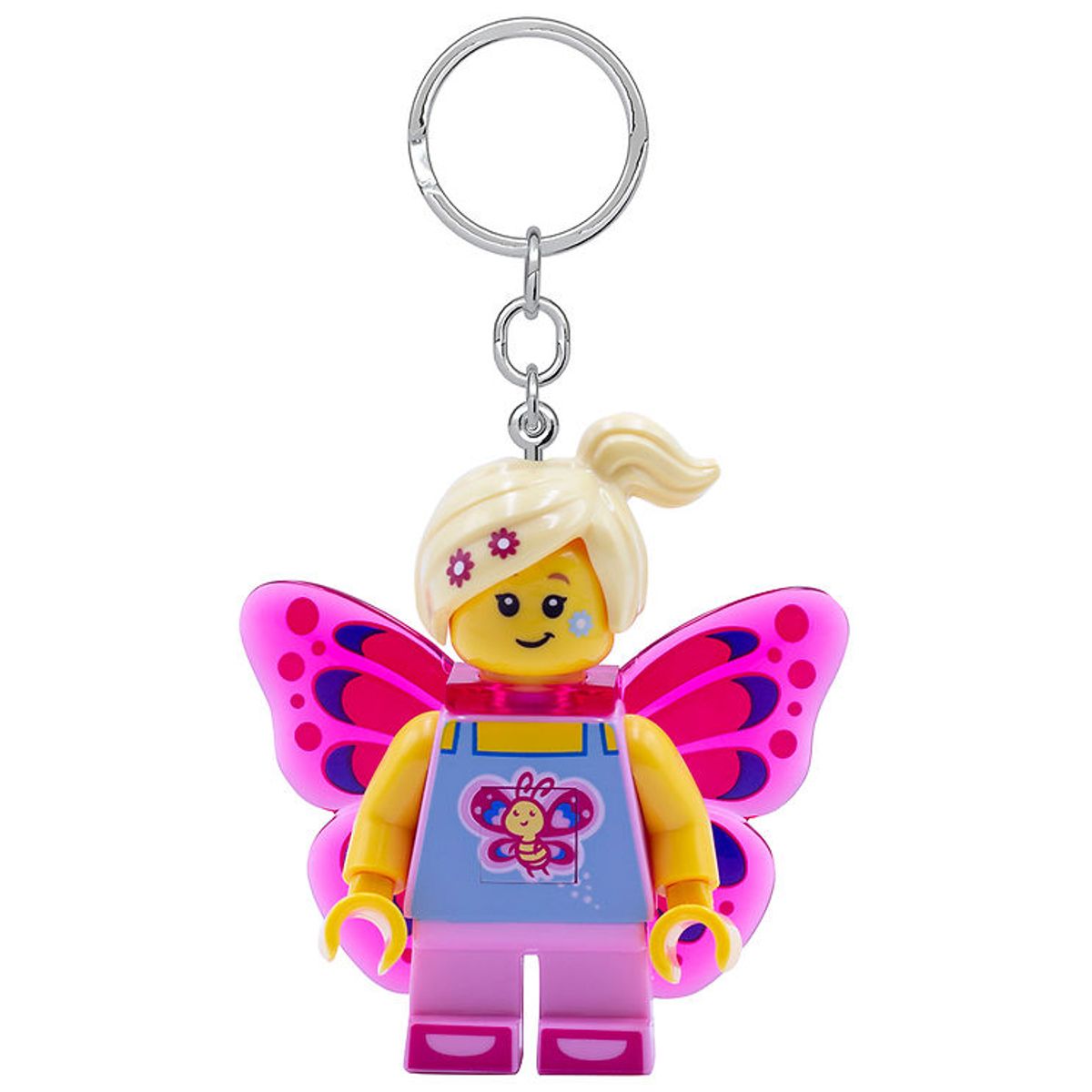 LEGO ® Nøglering m. Lommelygte - LEGO ® Butterfly Girl