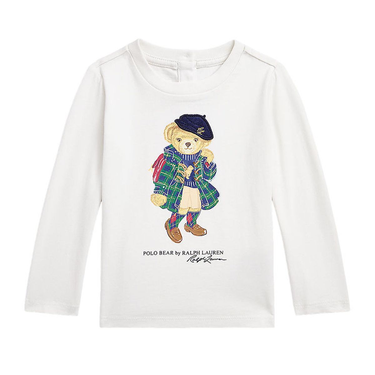 Polo Ralph Lauren Bluse - Hvid m. Bamse