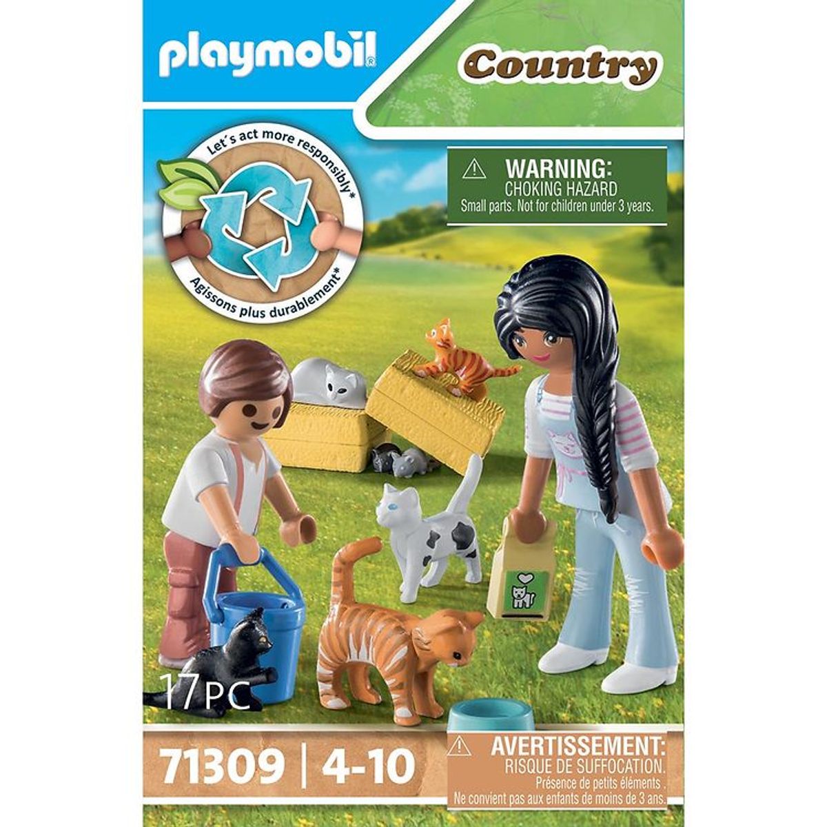 Playmobil Country - Kattefamilie - 71309 - 17 dele