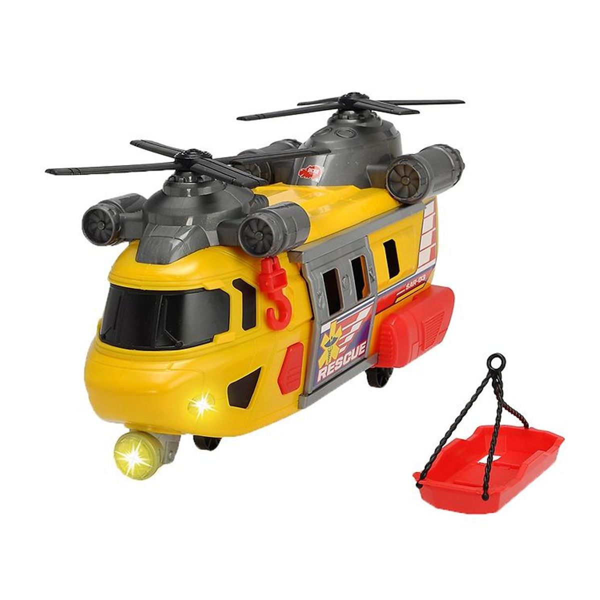 Dickie Toys Helikopter - Rescue Helicopter - Lys/Lyd