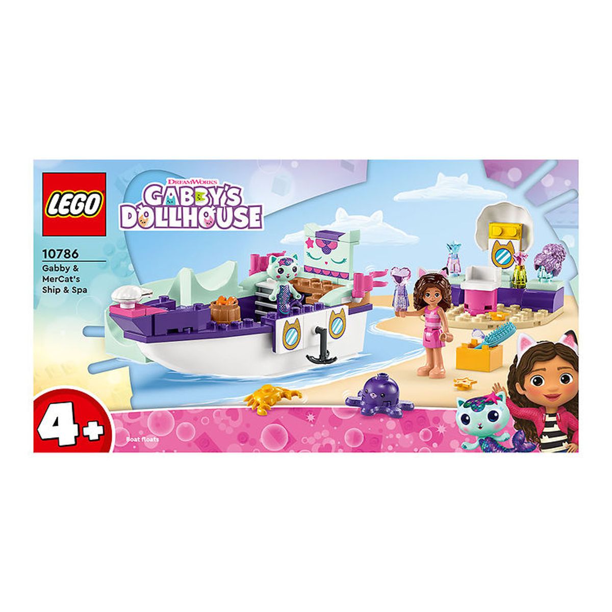 LEGO ® Gabby's Dollhouse - Gabby og Havkats Skib og Spa 10786 - 8