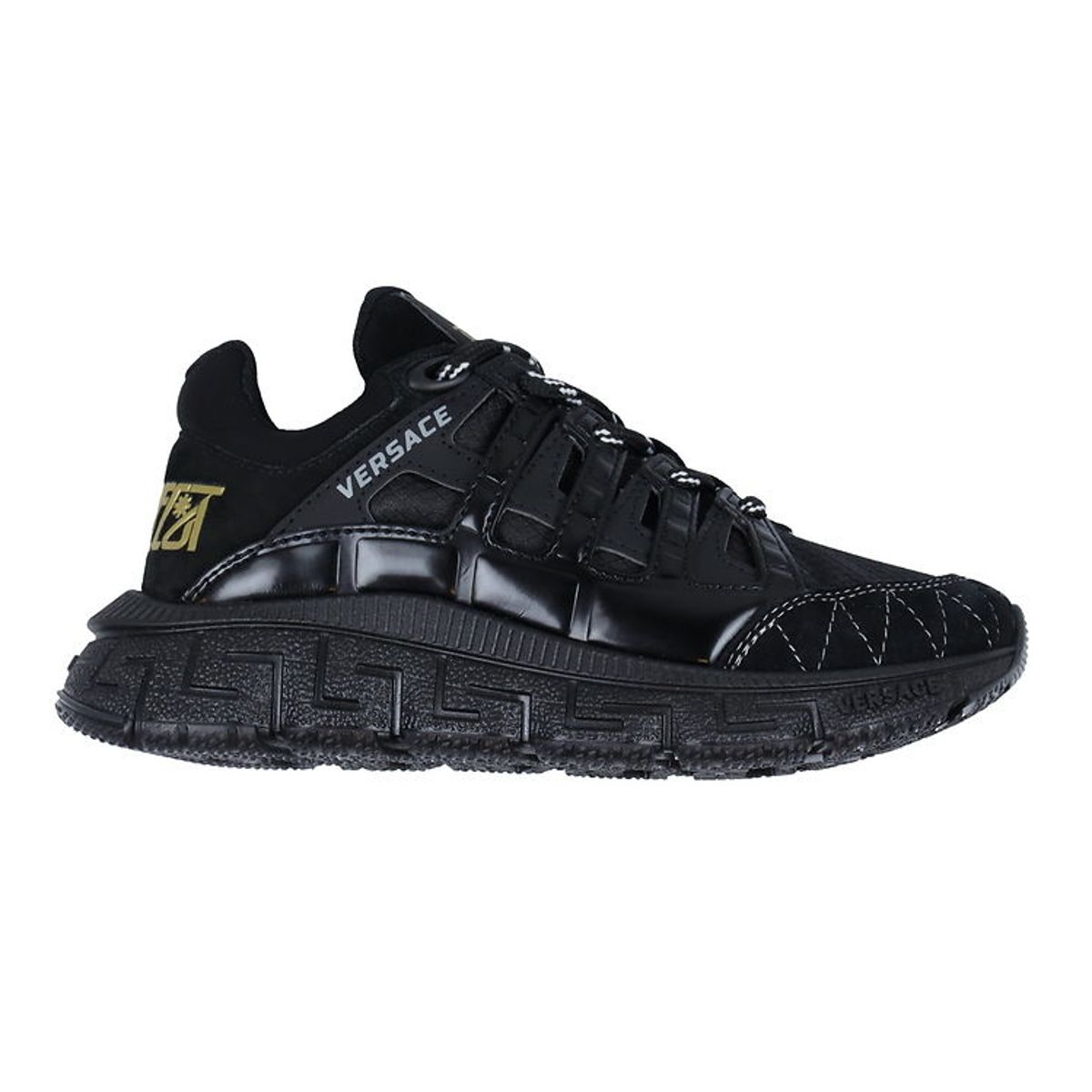 Versace Sneakers - Calf Lea - Black/Gold