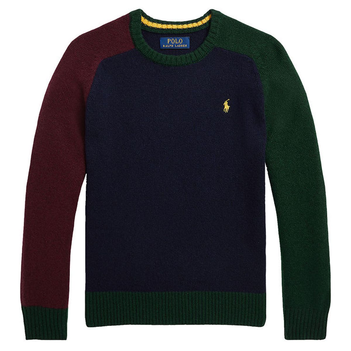 Polo Ralph Lauren Bluse - Strik - Navy/Army/Bordeaux