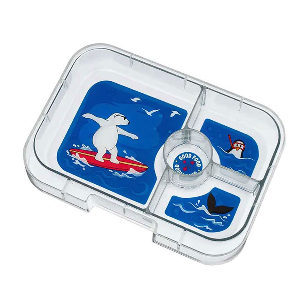 Yumbox Indsatsbakke m. 4 Rum - Panino - Polar Bear