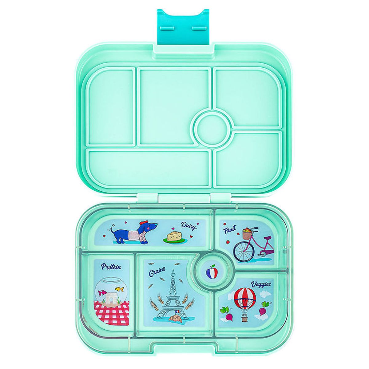 Yumbox Madkasse m. 6 Rum - Bento Original - Serene Aqua - Paris