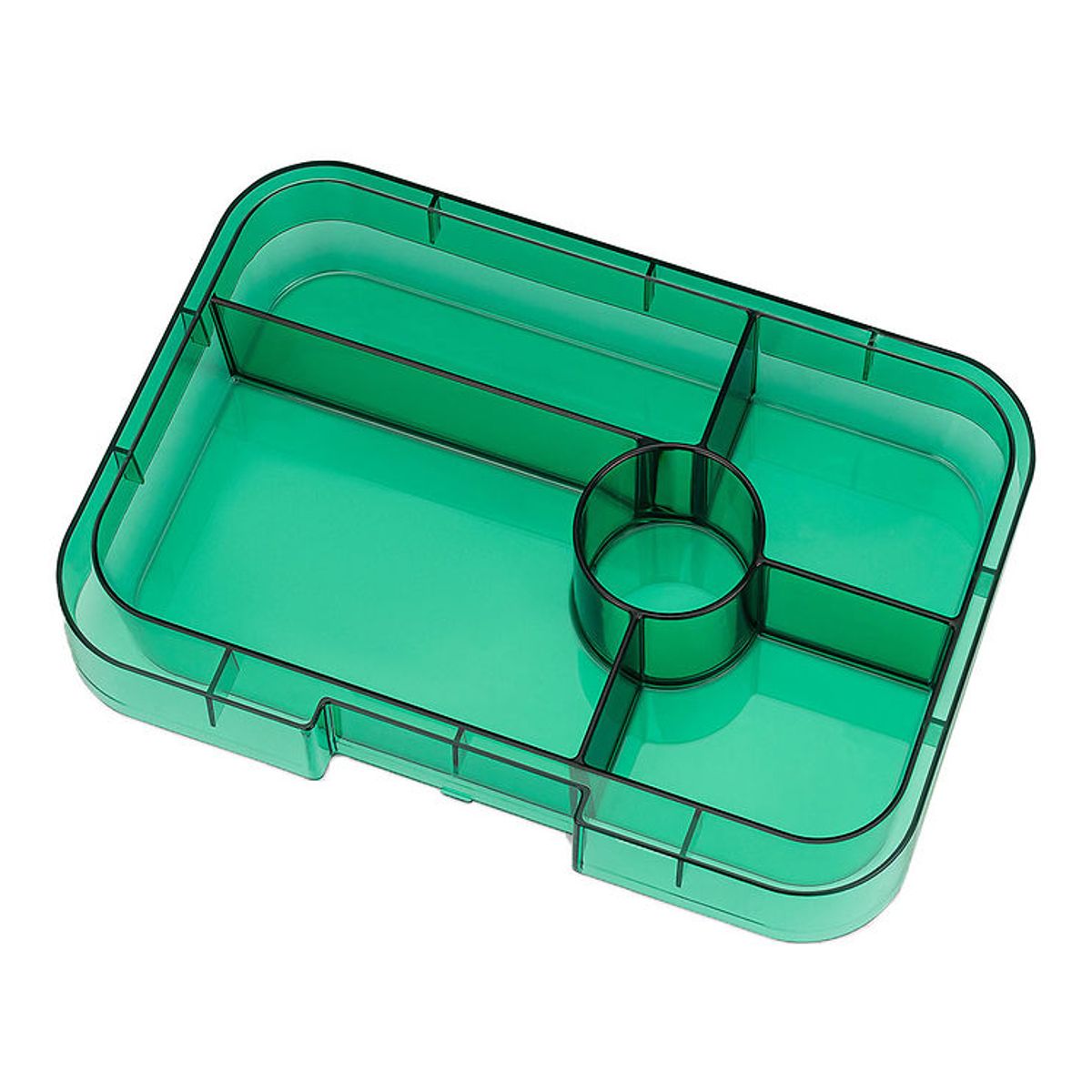 Yumbox Indsatsbakke m. 5 Rum - Tapas - Clear Green