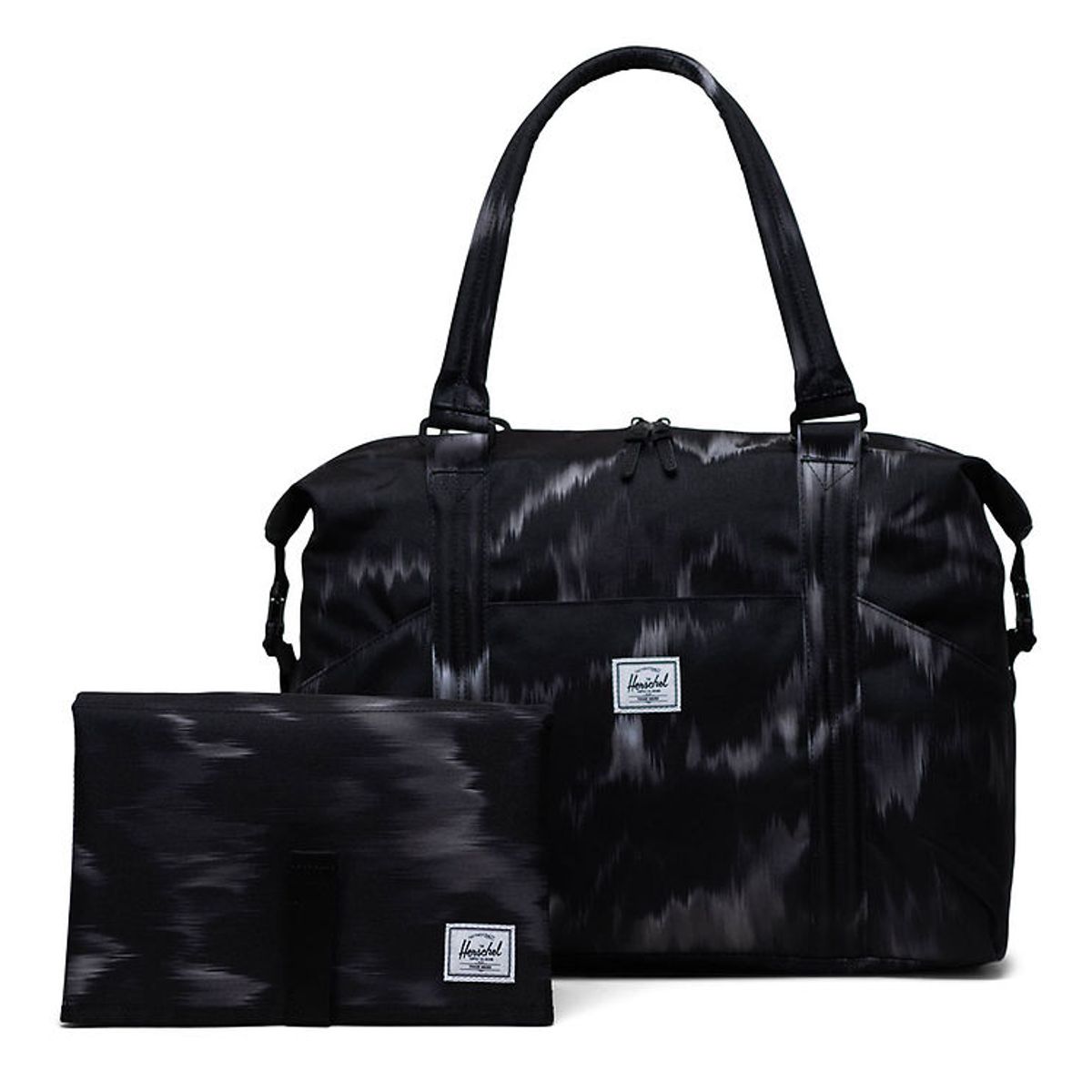 Herschel Pusletaske - Strand - EcoSystem - Blurred Ikat Black