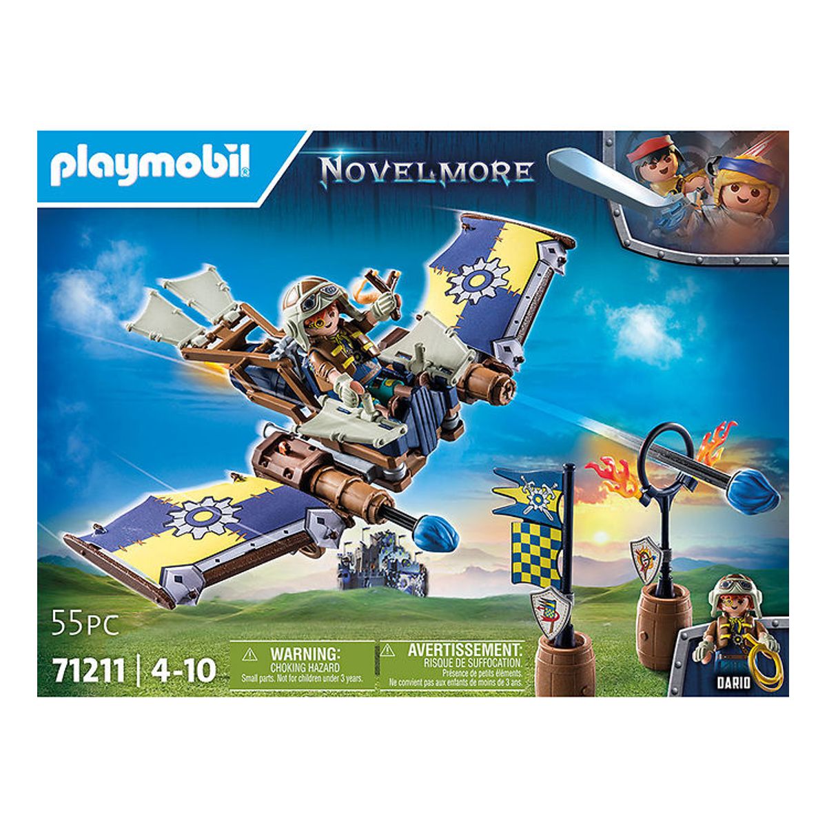 Playmobil Novelmore - Darios Flight Glider - 71211 - 55 Dele