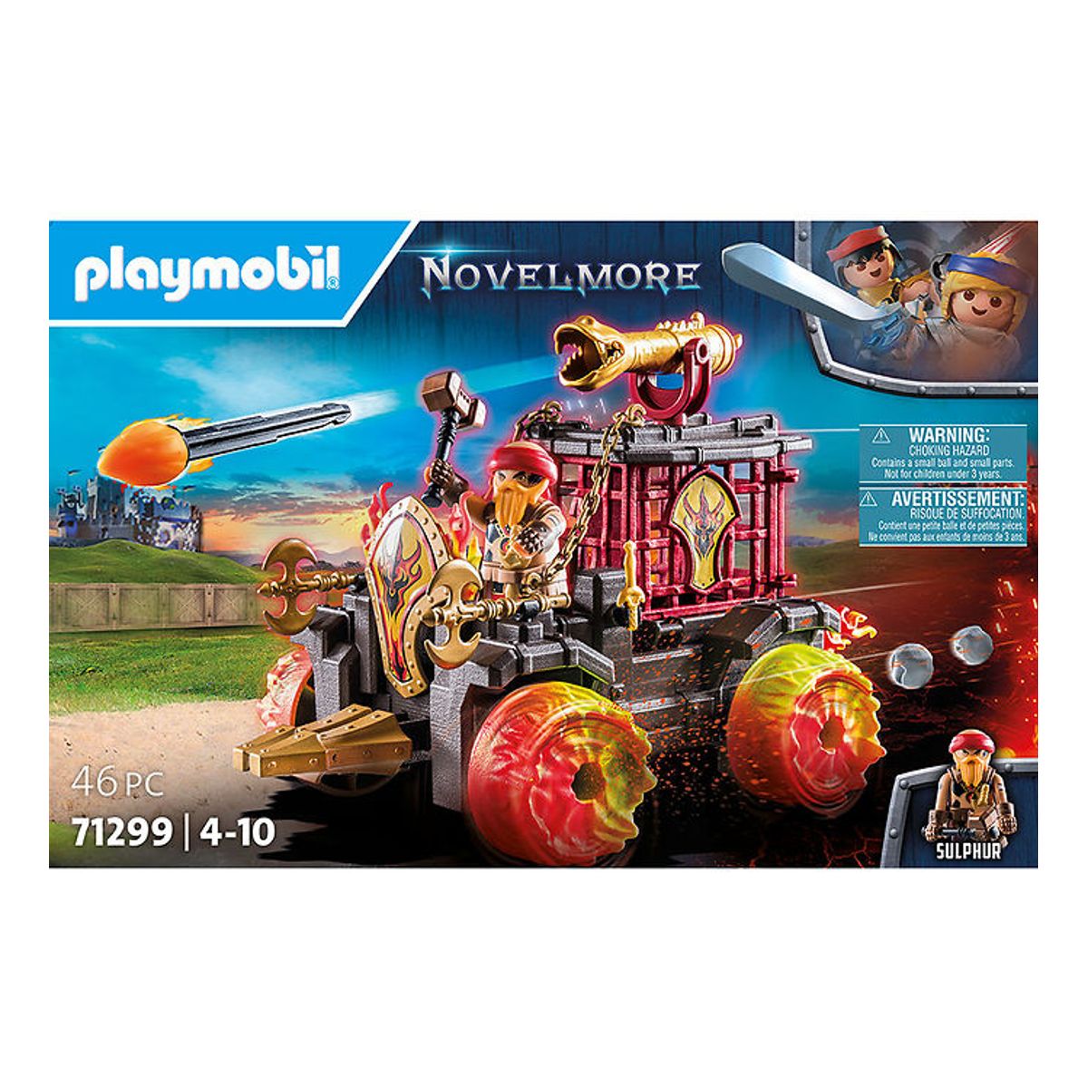 Playmobil Novelmore - Burnham Raiders Ildkampvogn - 71299 - 46 D