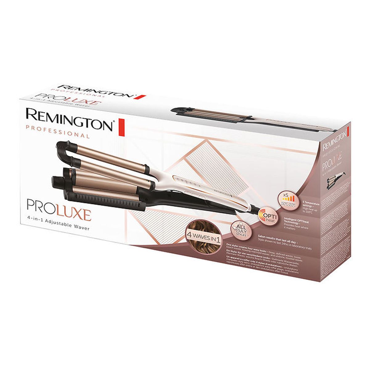 Remington Bølgejern - PROLuxe 4-in-1 - CI91AW