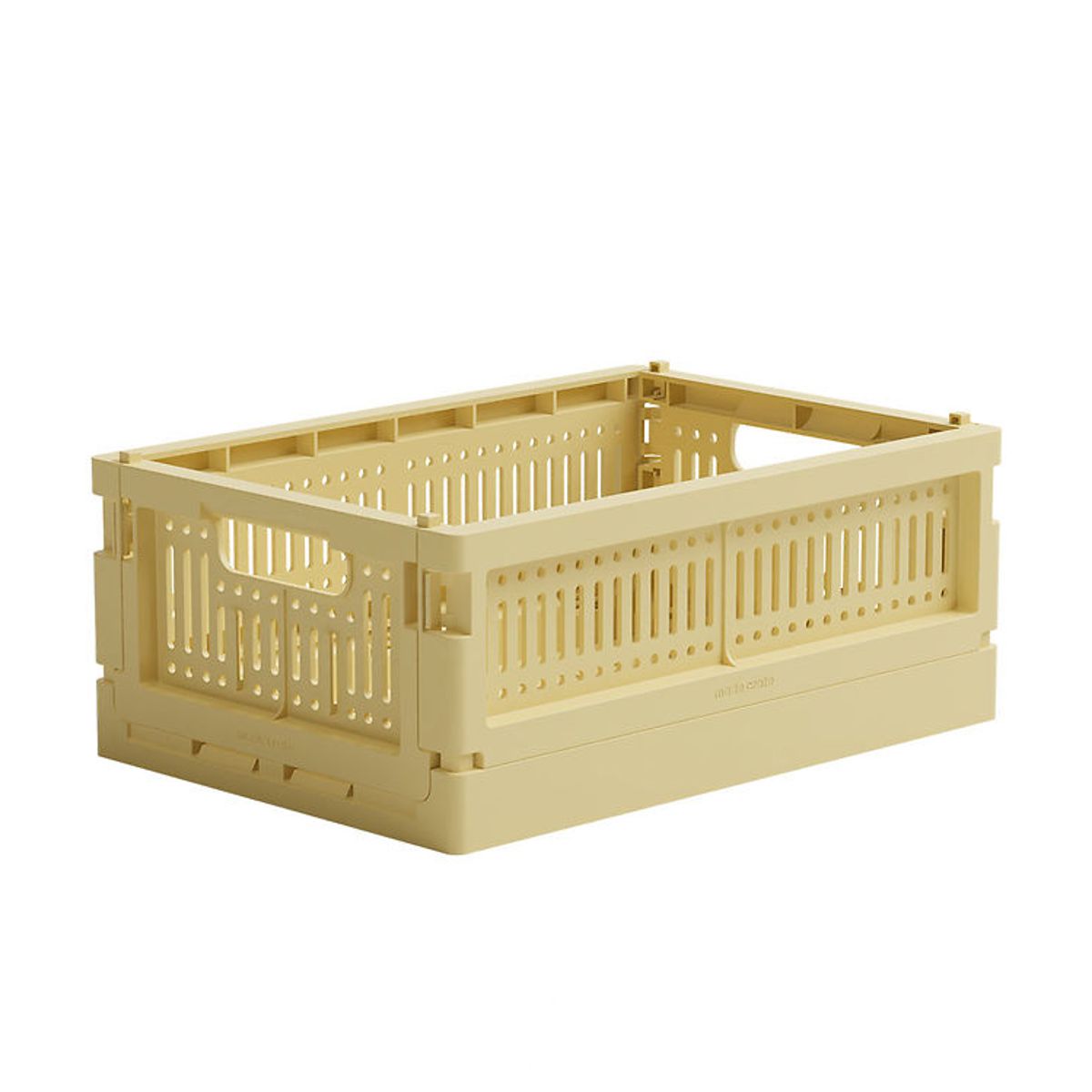 Made Crate Foldekasse - Mini - 24x17x9,5 cm - Lemon Cream