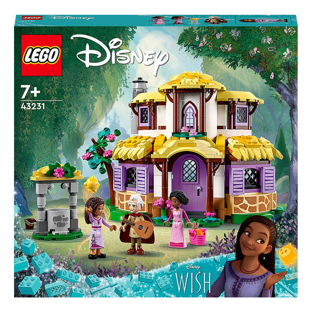 LEGO ® Disney - Ønsket - Ashas hytte - 43231 - 509 Dele