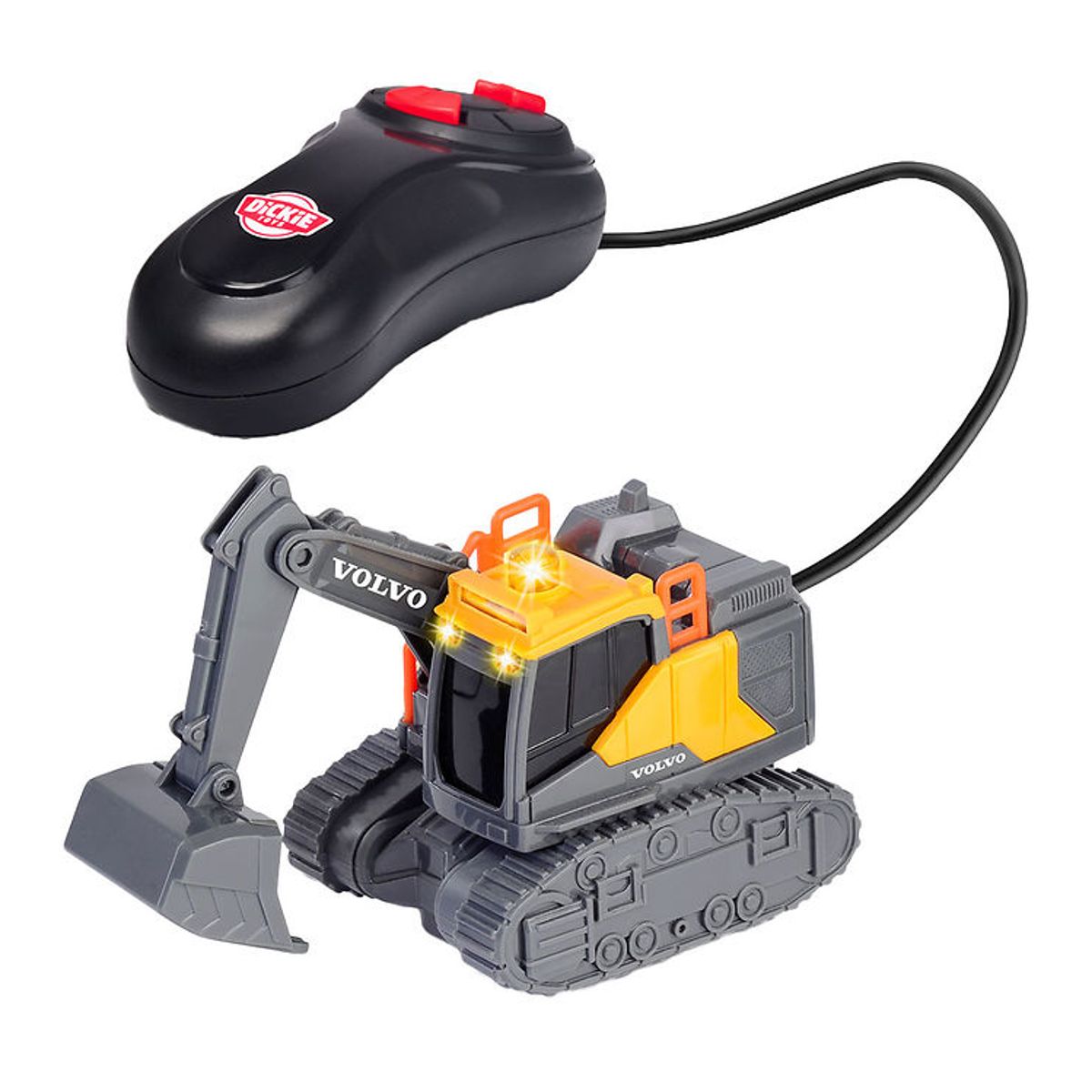 Dickie Toys Arbejsbil - Mini Excavator Lys/Kablet Fjernstyring