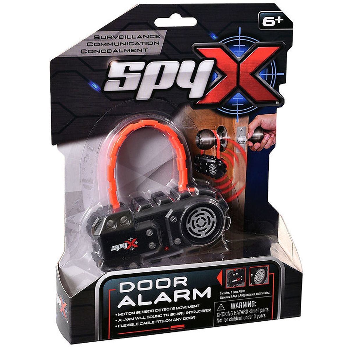 SpyX - Door Alarm - Sort/Sølv/Rød