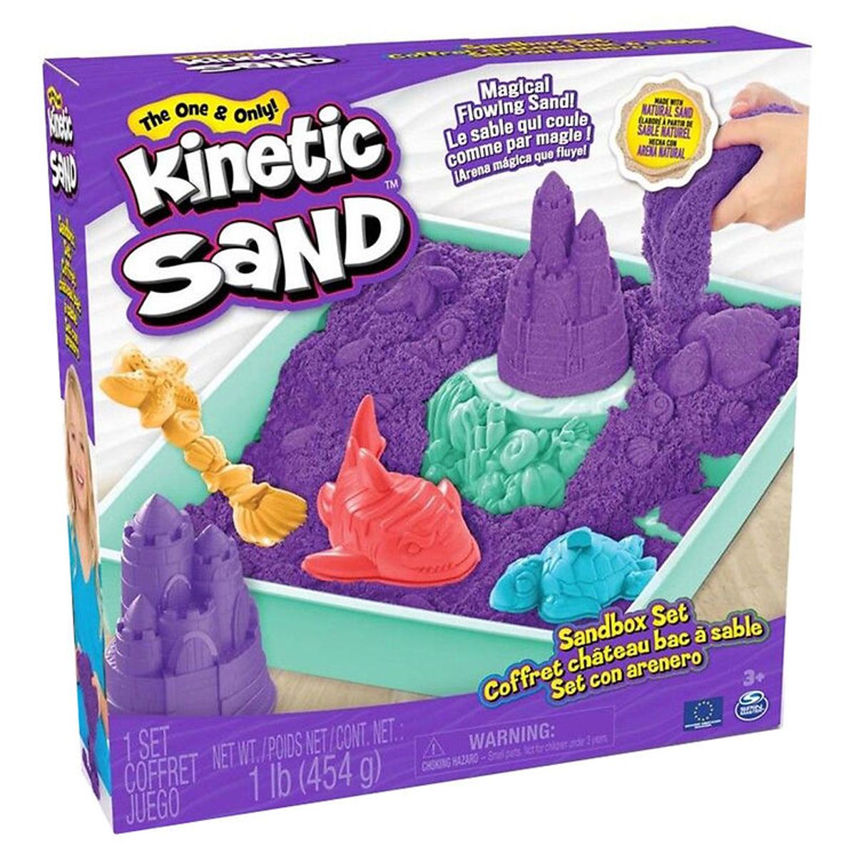 Kinetic Sand Sandsæt - 454 g - Lilla