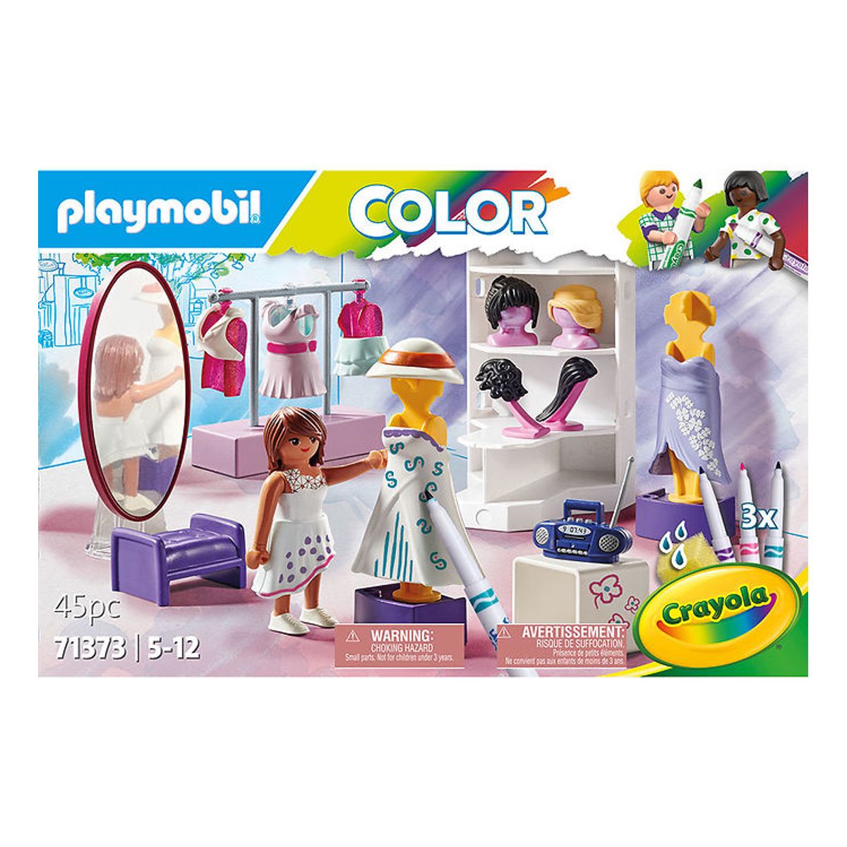 Playmobil Color - Mode-designsæt - 71373 - 45 Dele