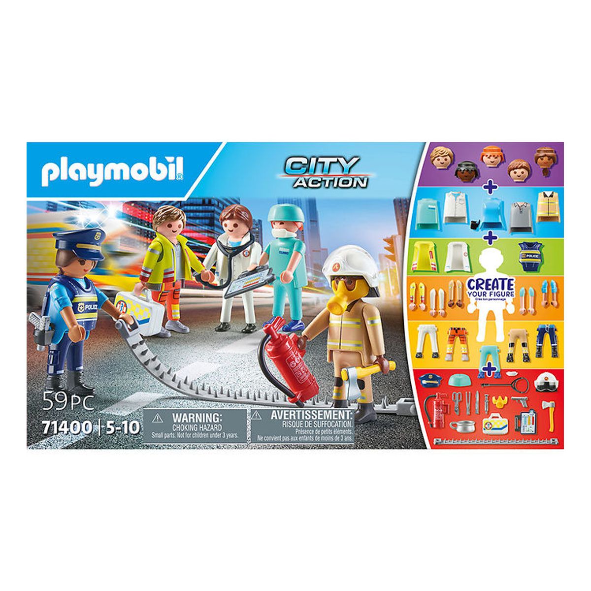 Playmobil City Action - My Figures: Rescue - 71400 - 59 Dele