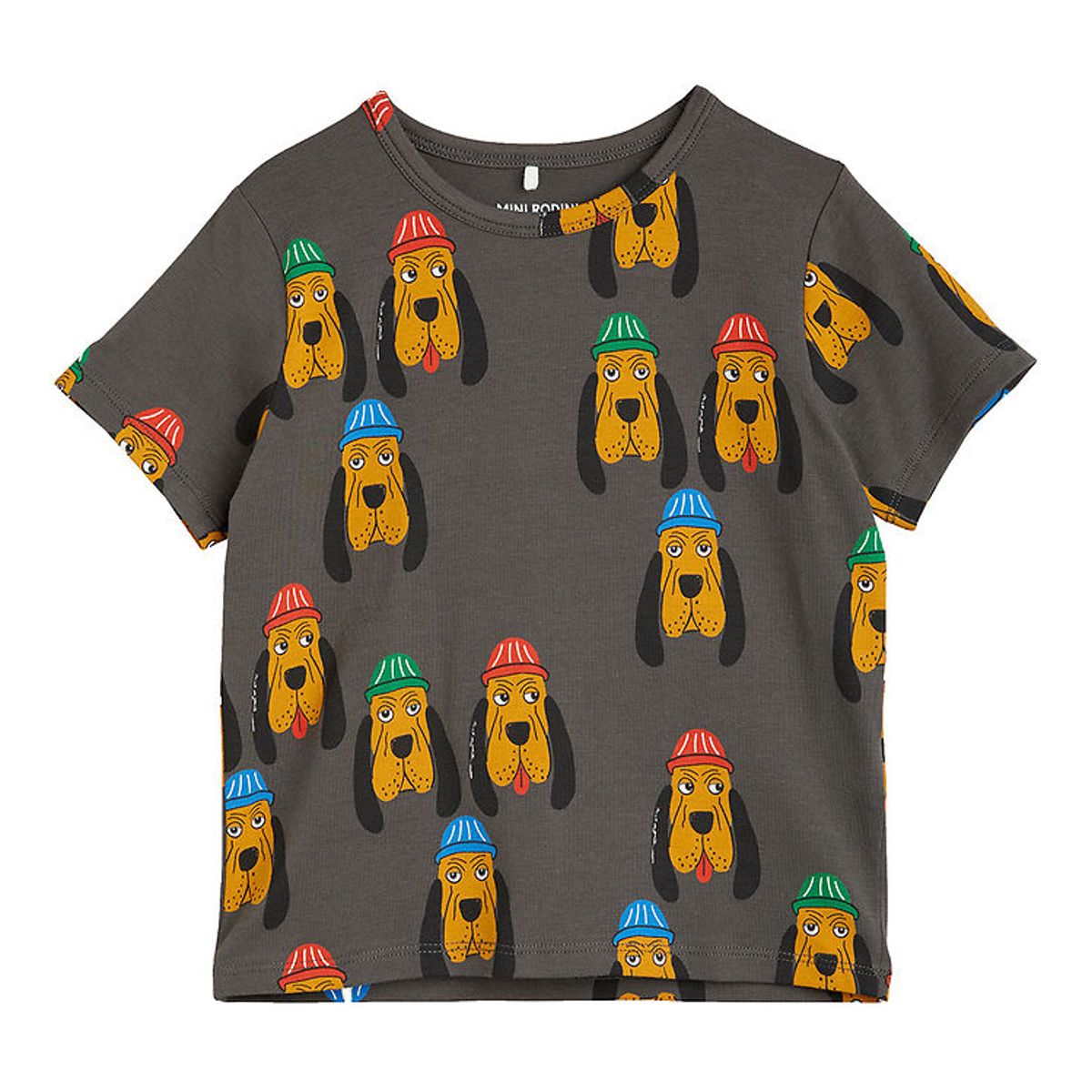 Mini Rodini T-shirt - Bloodhound - Grå