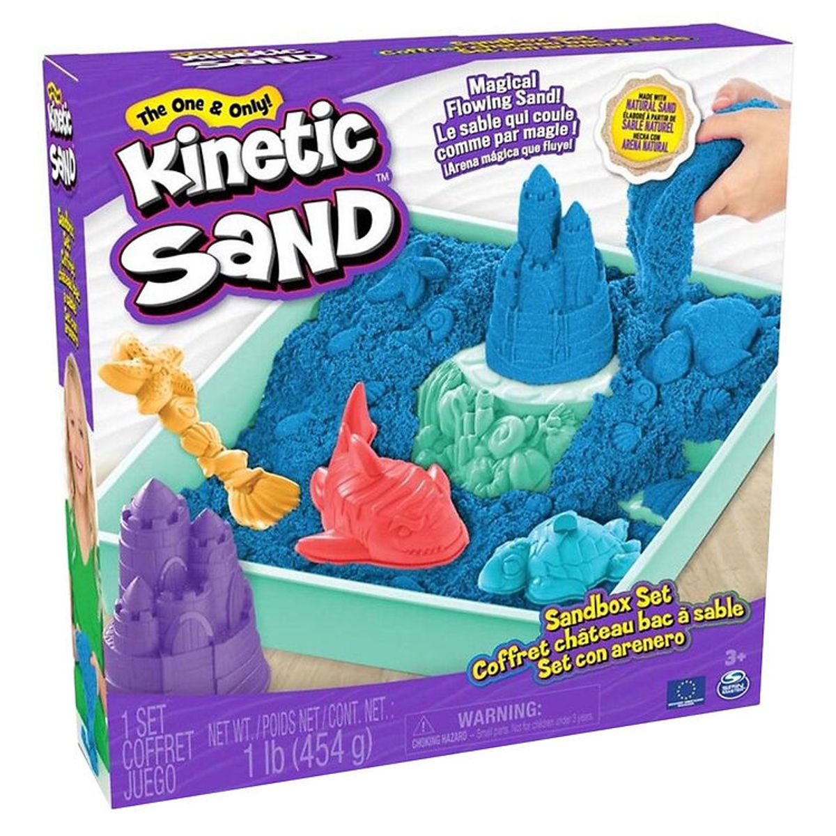 Kinetic Sand Sandsæt - 454 gram - Blå