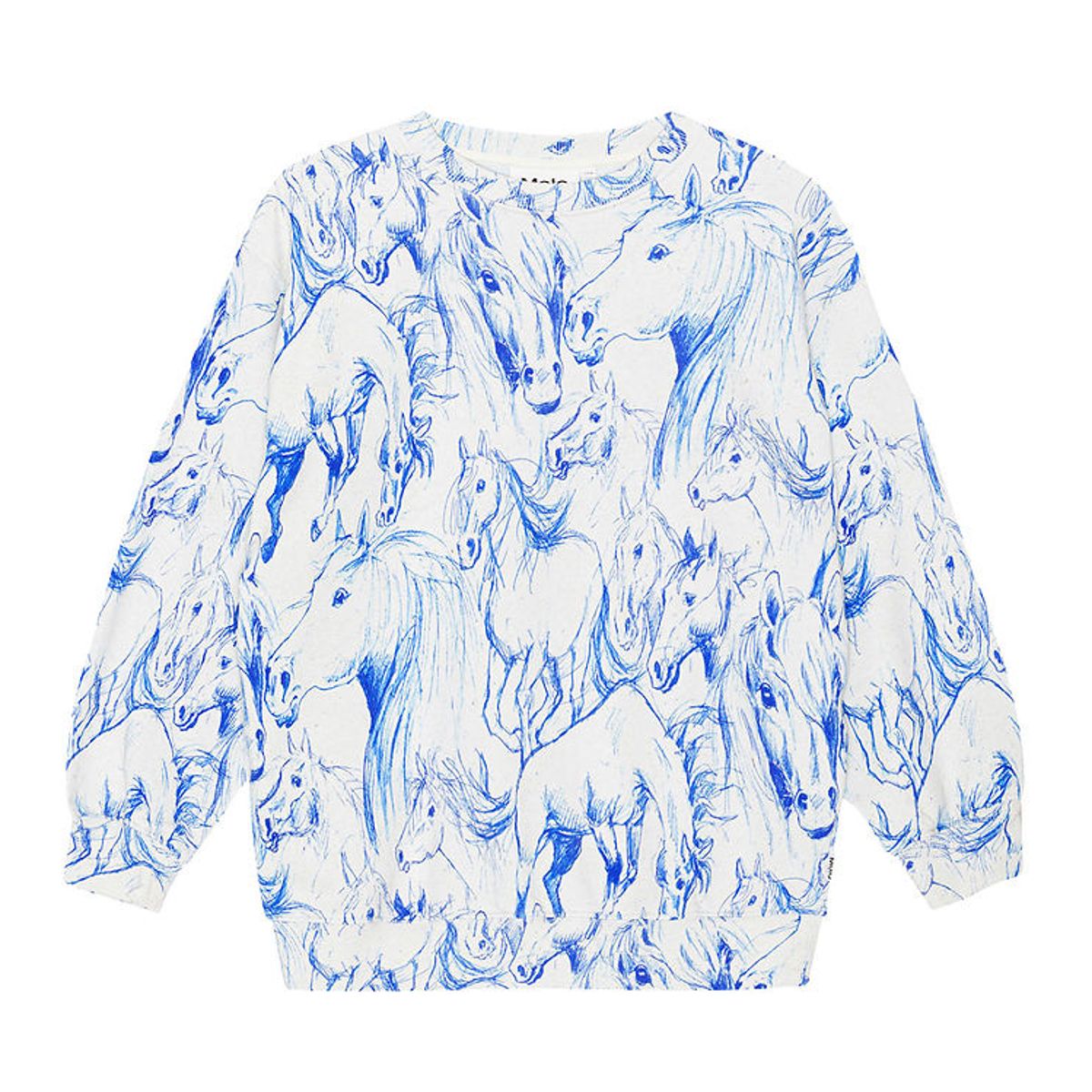 Molo Sweatshirt - Monti - Blue Horses