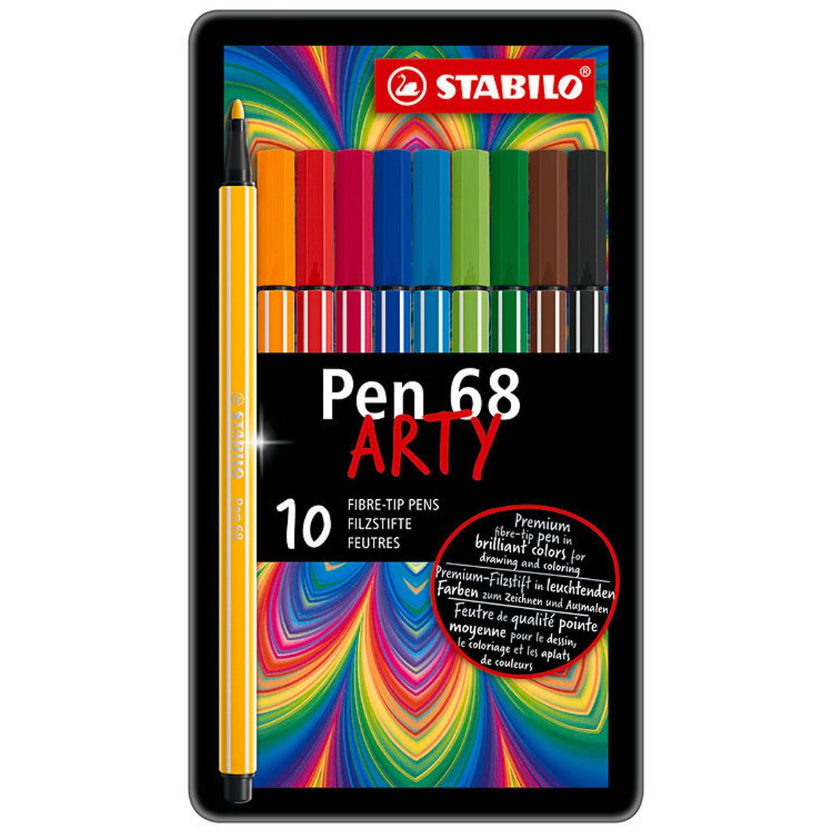 Stabilo Tuscher - Pen 68 Arty - 10 stk. - Multifarvet