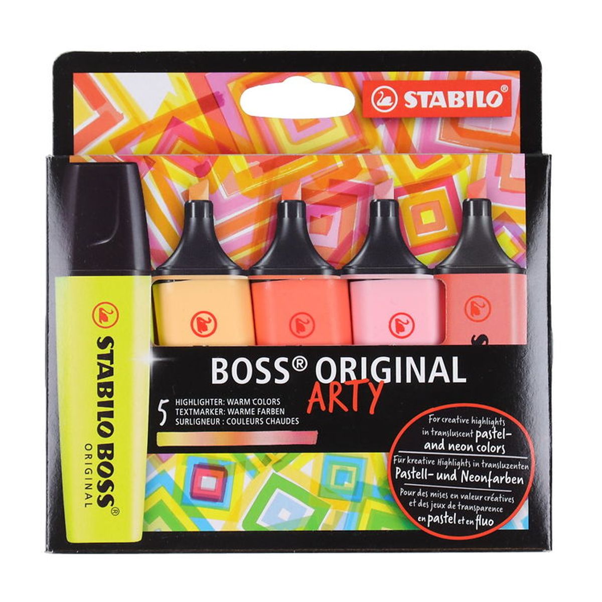 Stabilo Overstregningstuscher - Boss - 5 Stk - Warm Colors - Mul