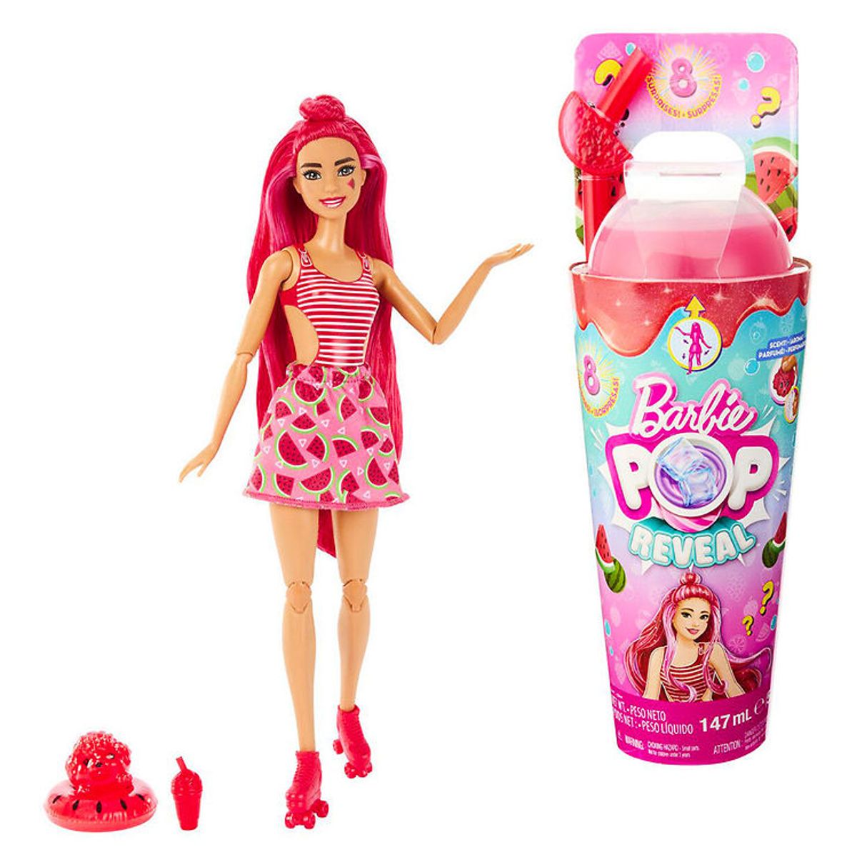 Barbie Dukke - Pop Reveal Juicy Fruits Watermelon Crush - Pink