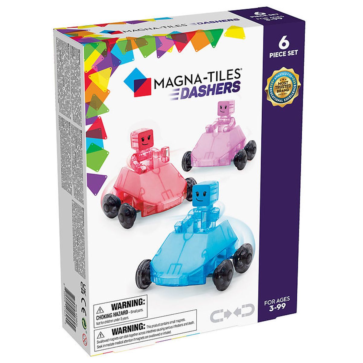 Magna-Tiles Magnetsæt - Dashers - 6 Dele