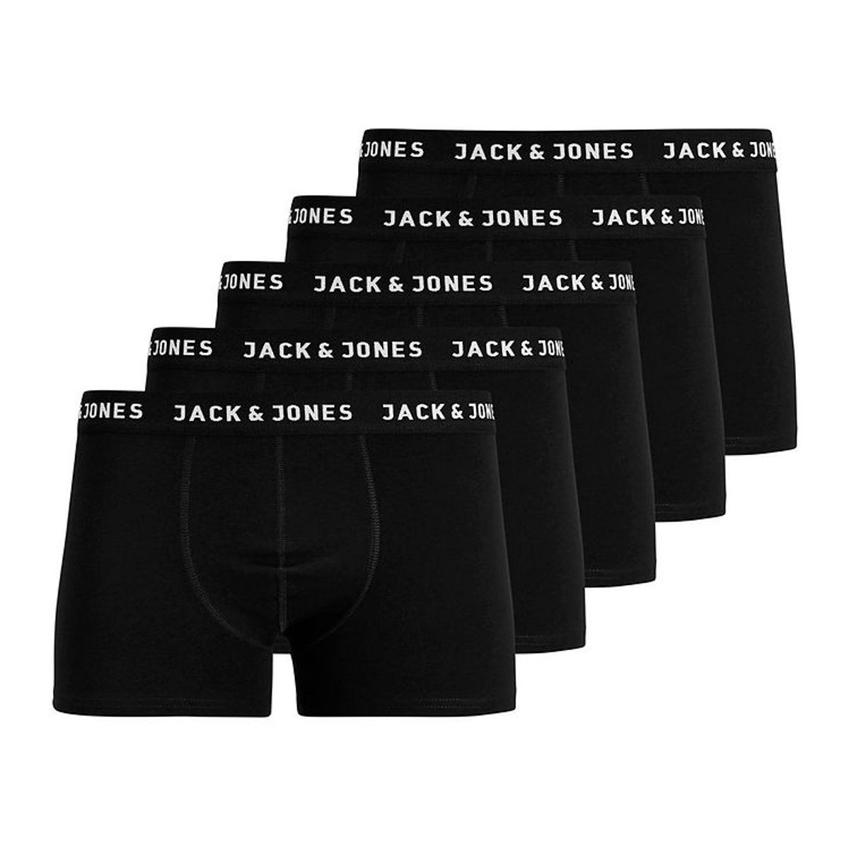 Jack & Jones Boxershorts - 5-pak - Jachuey - Sort