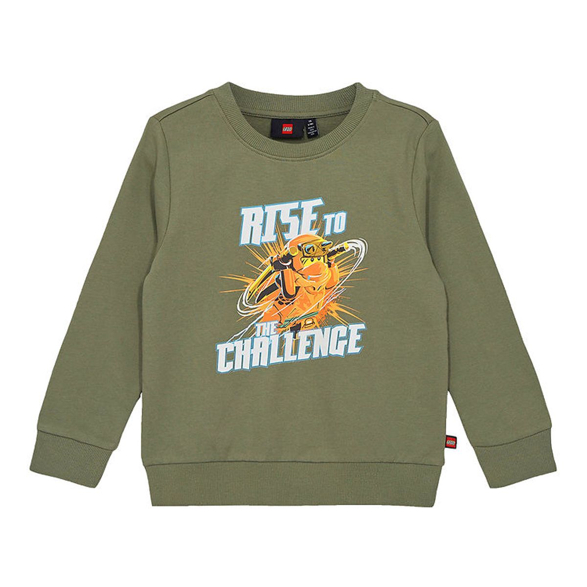 LEGO ® Ninjago Sweatshirt - LWScout 111 - Støvet Grøn m. Print