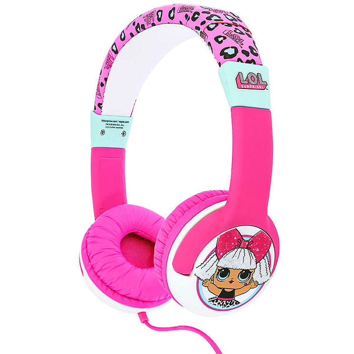 OTL Høretelefoner - LOL - On-Ear Junior - Pink/Turkis