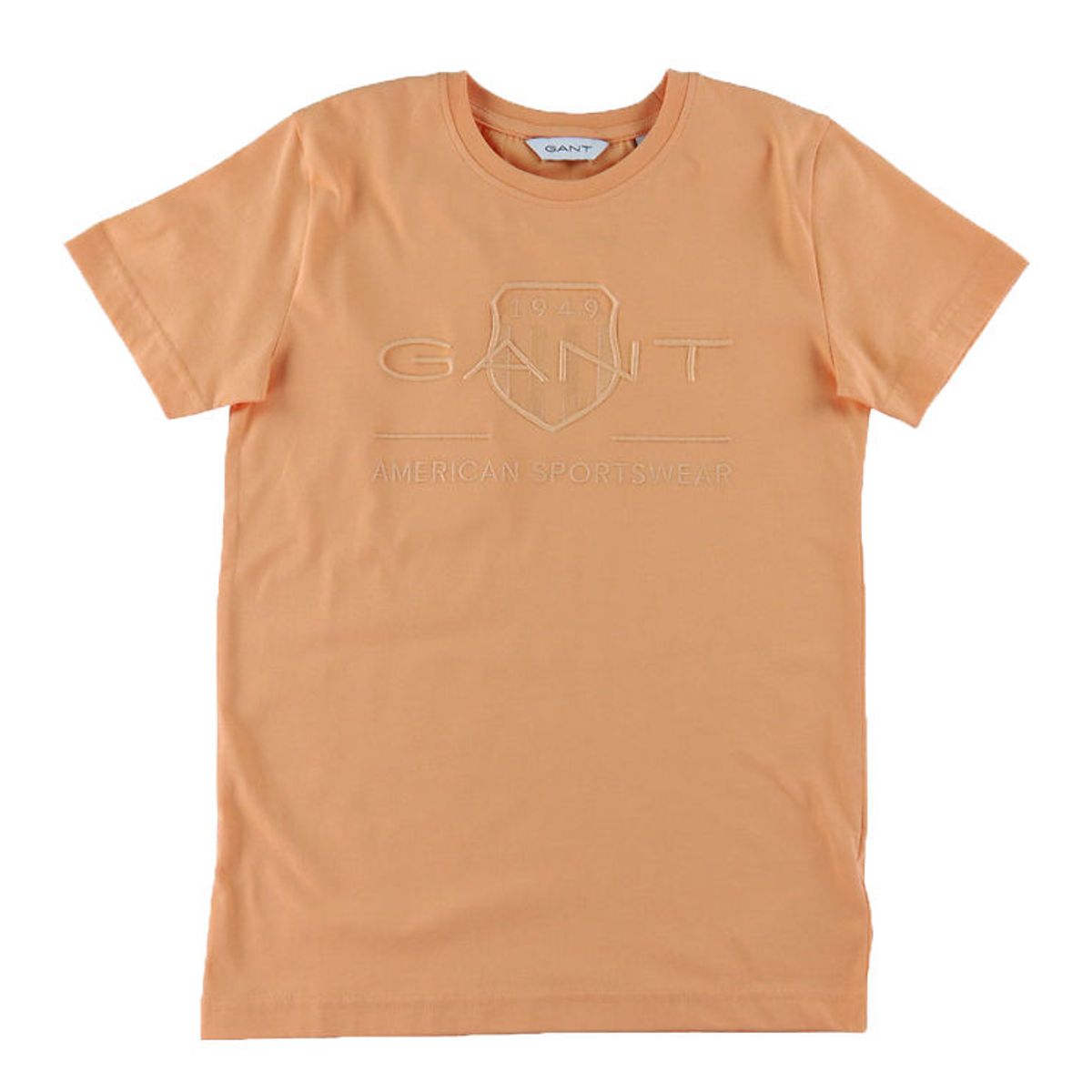 GANT T-shirt - Tonal Shield - Coral Apricot