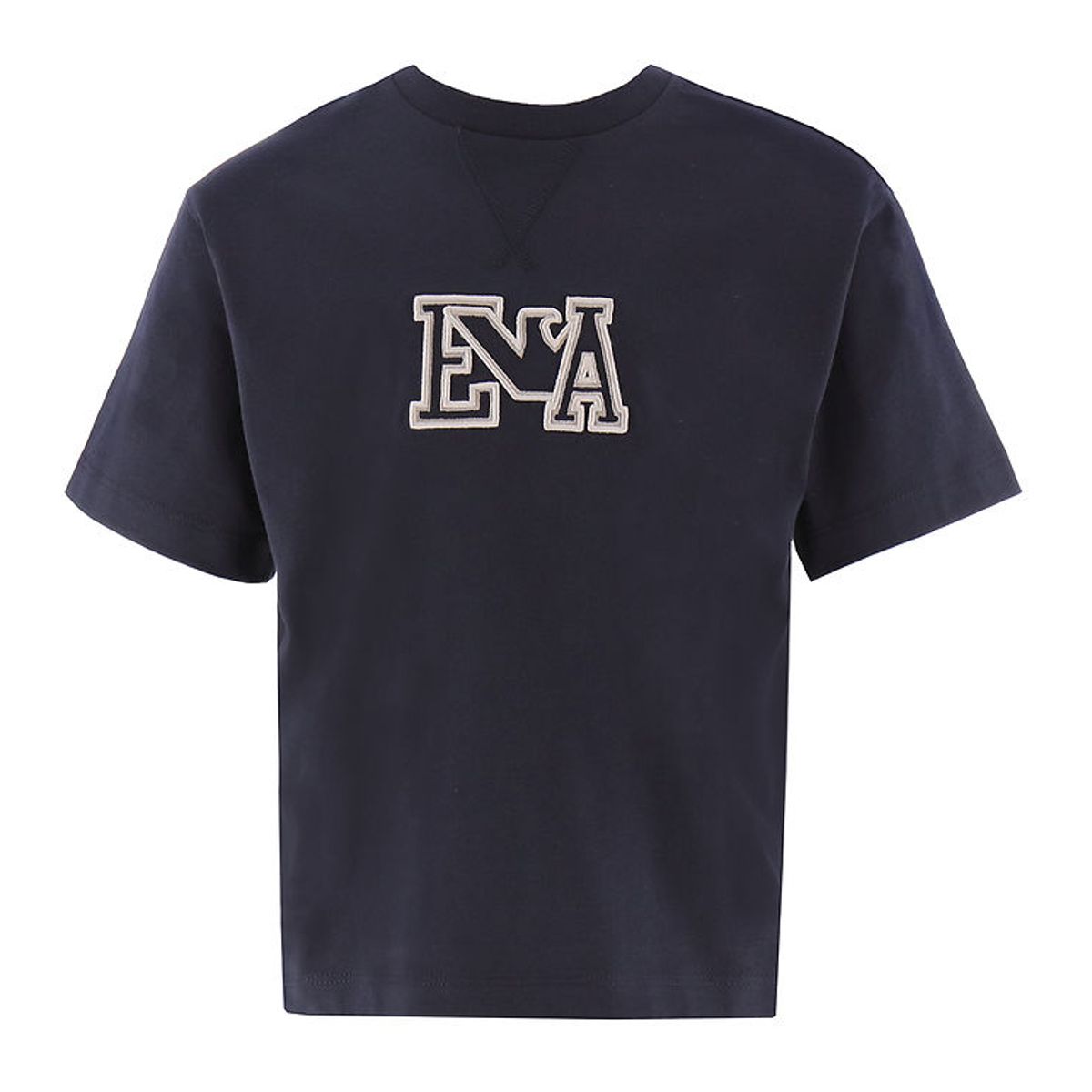 Emporio Armani T-shirt - Navy m. Broderi