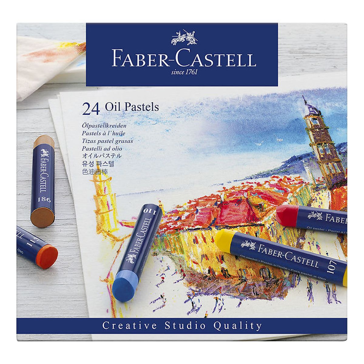 Faber-Castell Fedtfarver - 24 stk